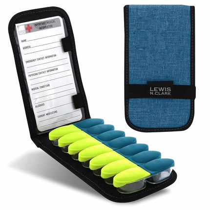 Lewis N. Clark Magnetic Folding Pill Organizer Sup