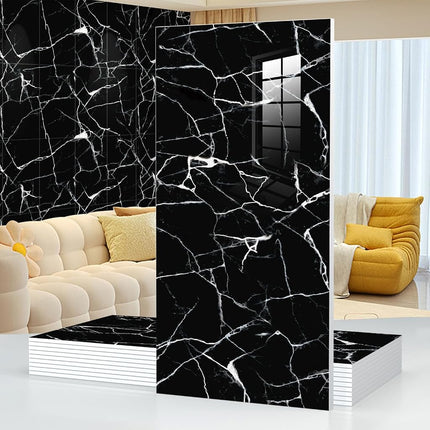 10pcs 23.6"x11.8" Marble Peel and Stick Waterproof