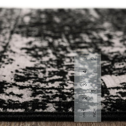 Unique Loom Sofia Collection Traditional Vintage Black Runner Rug (3' x 16')