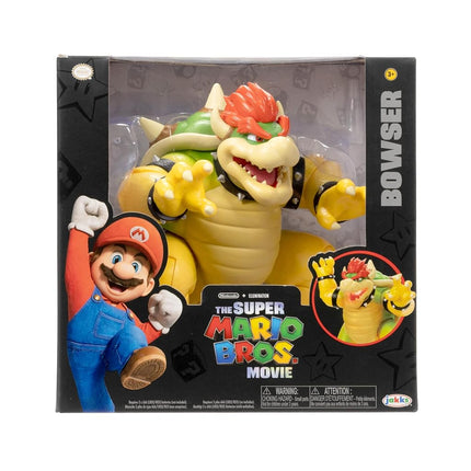 Jakks Pacific Super Mario Bros Fire Breathing Bowser 7”/ 17.5cm, Officially Licensed Nintendo, Highly Articulated Interactive Figure, Durable and Highly Detailed, Perfect for Play and Display