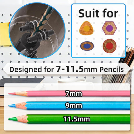 tenwin Fully Automatic Electric Pencil Sharpener for 7-11.5mm Pencils