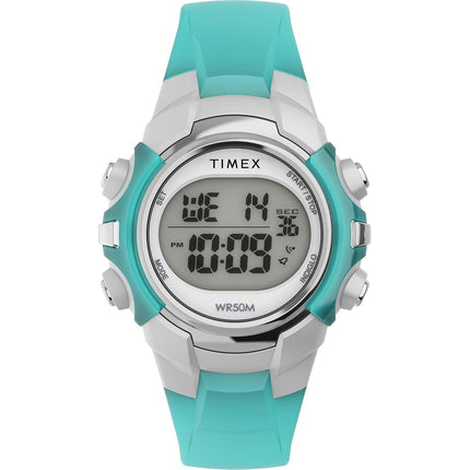 Timex Youth Digital 33 mm Watch, Digital Dial Silv