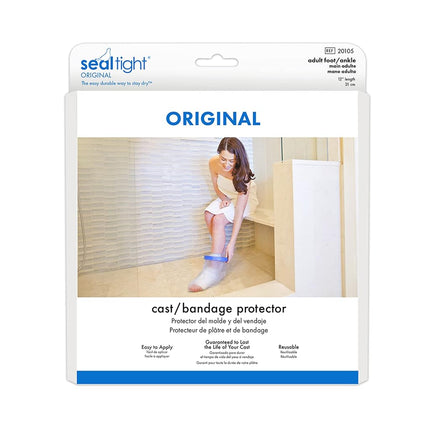 SEAL-TIGHT Original Cast and Bandage Protector, Watertight Protection, Keeps Skin and Casts Dry, Prevents Moisture Penetration, Ideal Protection when Showering or Swimming, Adult, Short Leg, 61cm