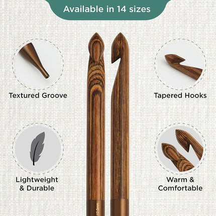KnitPro Ginger Afghan/Tunisian Crochet Hook | 12.00mm