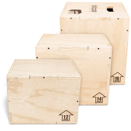 GoSports Fitness Launch Box - 3-in-1 Plyo Jump Box