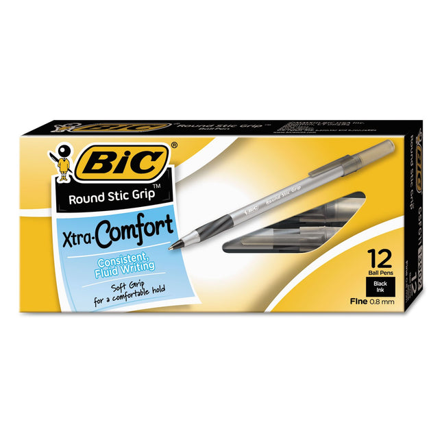 Bolígrafo negro Bic, ambidiestro, 0.3mm, 1 unidad