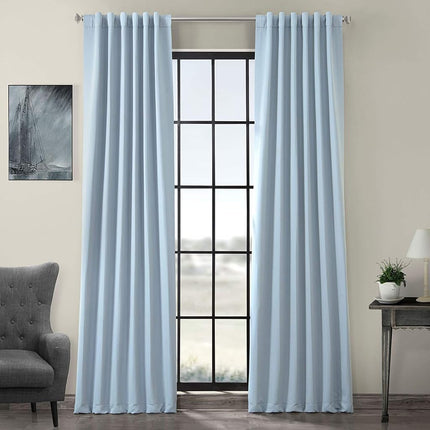 HPD Half Price Drapes Room Darkening Curtains 108 Inches Long for Bedroom & Living Room (1 Panel), 50 X 108, Frosted Blue