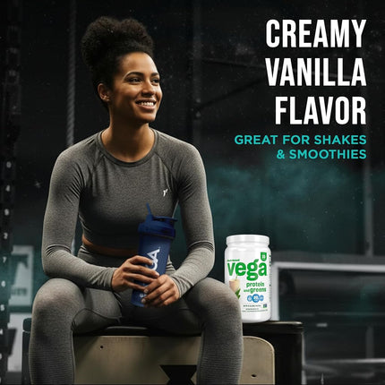Vega Protein & Greens, Vanilla, 1.35 lb, 21 Servings