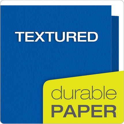 Oxford Twin Pocket Folders, Letter Size, Royal Blue, 25 per Box (57512)