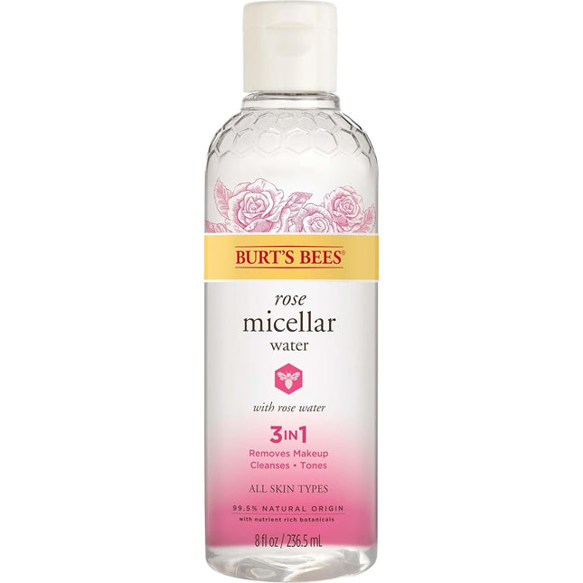 Burts Bees Rose Micellar Toning Water for Women 8 oz Toner