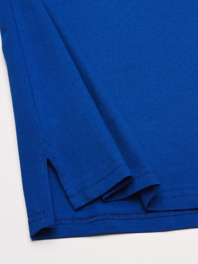 The Children's Place, Polo à manches courtes, Bleu renouvelé, XL (14), Bleu, Très grand