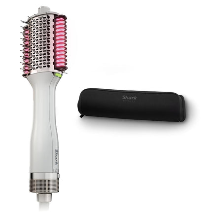 Shark HT212 SmoothStyle Heated Smoothing Comb Straightener and Smoother Gift Set with Heat Resistant Storage Bag, Dual Mode, Blow Dryer Brush + Straightener, for All Hair Types, Silk