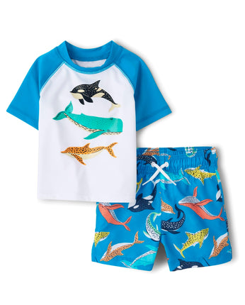 The Children's Place Boys' and Toddler Swim Trunk 