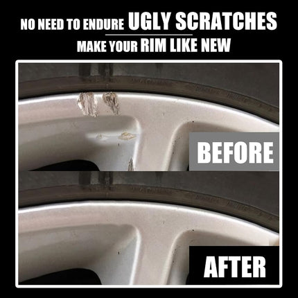 Matte Black Rim Touch Up Paint - Wheel Repair Kit Curb Rash, Quick And Easy Wheel Scratch Repair, Rim Paint For Car Wheel Repair