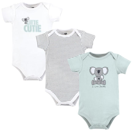 Hudson Baby Bodies Bébé Unisexe en Coton, Papa Koala, Prématuré