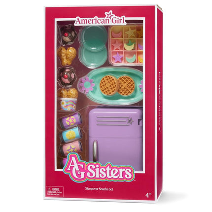 American Girl, AG Sisters Sleepover Snacks Set, Doll Playset, for 14.5-inch Dolls, 17 pcs, for Ages 4+