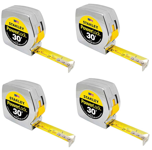 Stanley PowerLock Tape Measure (Carton of 4, 30-Fo