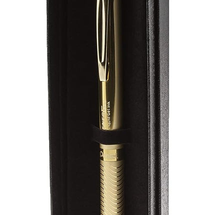 Pentel® EnerGel® Alloy Retractable Gel Pen, Medium Point, 0.7 mm, Gold Aluminum Barrel, Black Ink