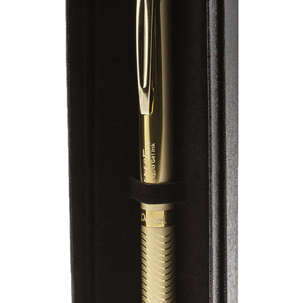 Pentel® EnerGel® Alloy Retractable Gel Pen, Medium Point, 0.7 mm, Gold Aluminum Barrel, Black Ink