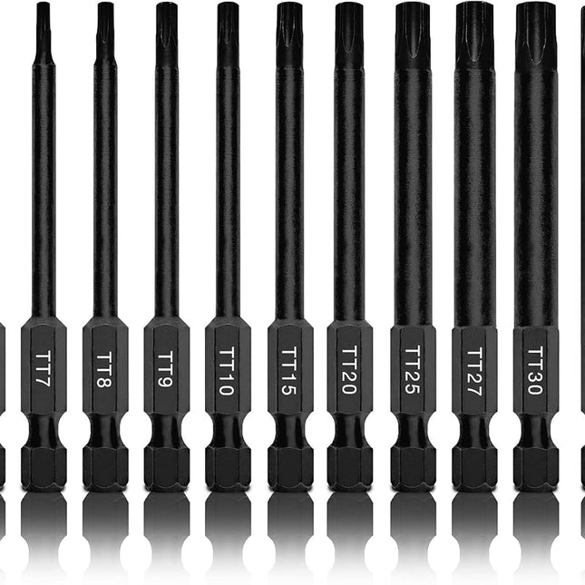 Neiko 01149A Torx Head Drill Bit Set, 11-Piece Siz