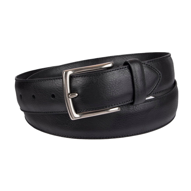 Cinturón casual de cuero para hombre Dockers, estilo diario (tallas regular y grande y alto), Negro clásico, Mediano (34-36)