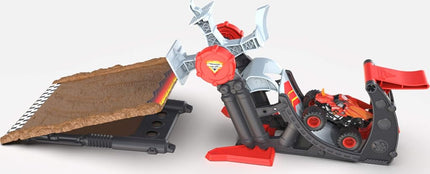 Monster Jam - Coffret de jeu 1:64 - Camion Dragonoid, figurine de pilote, décalcomanies - Vert - Enfant - Monster Truck