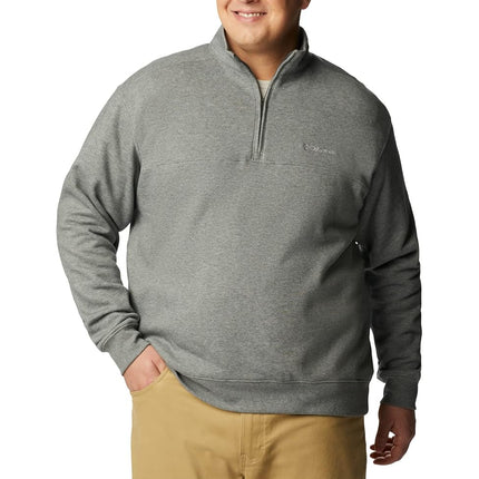 Columbia Men's Hart Mountain Ii Half Zip Hiking Shirt, Charcoal Heather, S