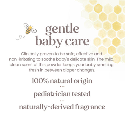 Burt's Bees Baby Polvo corporal, sin talco e hipoalergénico para un confort seguro y suave, 100% origen natural, probado por pediatras, 200 g (Paquete de 3)