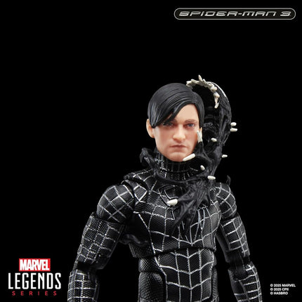 Marvel Legends Series Spider-Man, Spider-Man 3 Collectible 6 Inch Action Figure with Spider-Man Symbiote Accessories