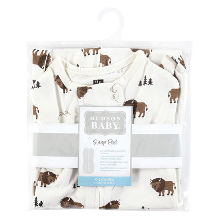 Hudson Baby Unisex Sleep Pod, 0-2 Months, Wild Buffalo, 0-2 Months