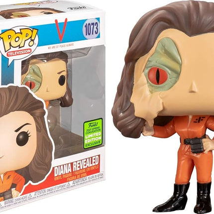 POP! V (1984) - Figurine en vinyle Diana avec visage de lézard (Exclusivité Comic Con de Printemps 2021)