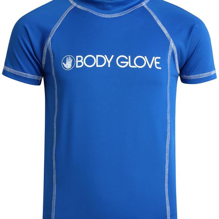 Camiseta de natación para niño Body Glove - UPF 50+ de secado rápido, protección solar, manga corta, para niños, ropa de baño (tallas: 5-14), manga corta, azul real, 5