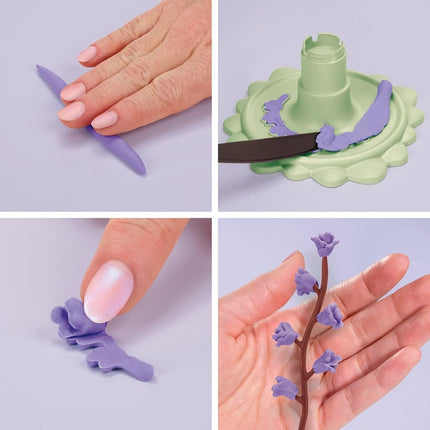 Blooms by Play-Doh Meadow Flower Bouquet Making Kit, Floral Crafts for Adults, DIY Relaxing Home Décor Set