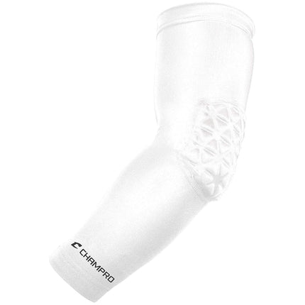Manchon de bras Champro avec rembourrage de coude (blanc, enfant)