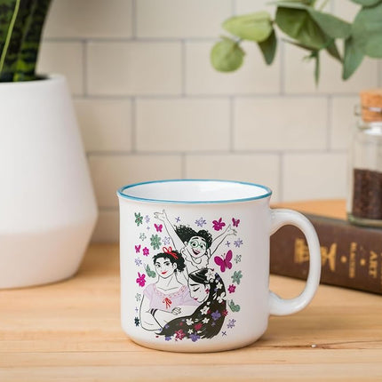 Silver Buffalo Encanto Magic of Family Glitter 20oz Ceramic Camper Mug