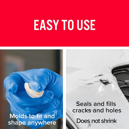 JB Weld Plasticweld Plastic Repair Epoxy Putty, 56 g