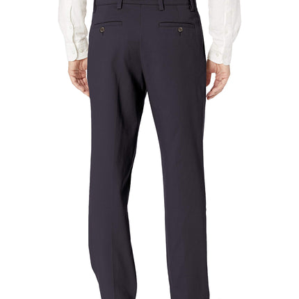 Dockers Pantalón de Hombre Clásico Ajuste Fácil Khaki-Plisado (Estándar y Tallas Grandes) Azul Marino Casual, XL