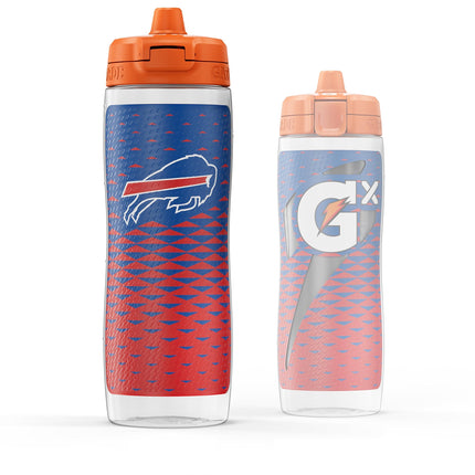 Gatorade Gx NFL Non Slip Squeeze Bottles, 30oz, Gx