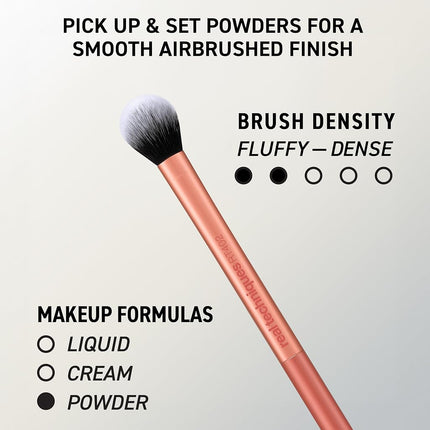 Real Techniques Face Base Makeup Brush Kit, For Concealer, Foundation, & Contour, Works With Liquid, Cream & Powder Products, Staples For Blending & Buffing, 4 Piece Set