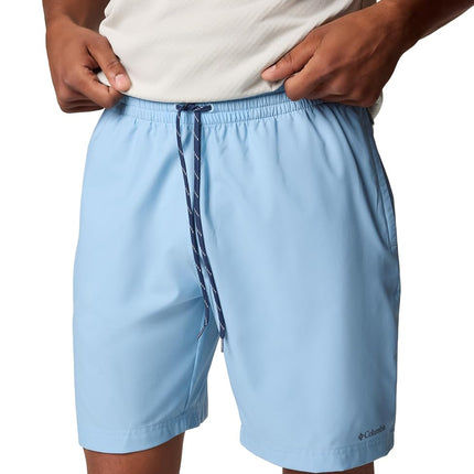 Columbia Men's Summertide Stretch Short Hiking, Ripple Blue, 2X/8" Inseam