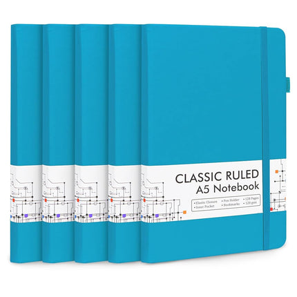 5 Pack Journal Notebook Bulk for School, Feela Har