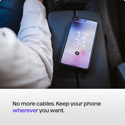 AAWireless Two+ Android Auto & Carplay 2-in-1 Adapter — Wireless Connection via Bluetooth & WiFi — Suitable for iOS 10+ & Android 11+ — Multifunctional Button — Made in Europe