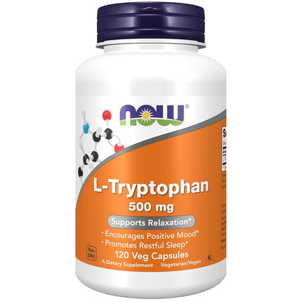 Now Foods L-tryptophan 500mg, Veg-Capsules, 240-Co