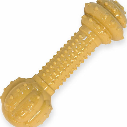 Nylabone Extreme Tough Dog Chew Toy Barbell Bone, 