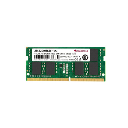Transcend JetRam 16GB DDR4 RAM 3200MHz Unbuffered 