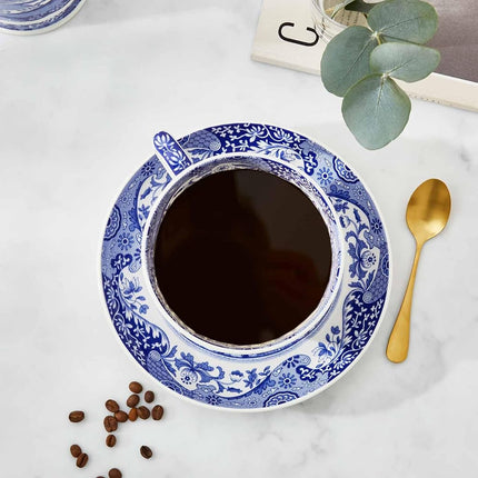 Portmeirion Home & Gifts BLI1290-X Jumbo Cup & Saucer, Blue & White, 0.56L/20fl.oz