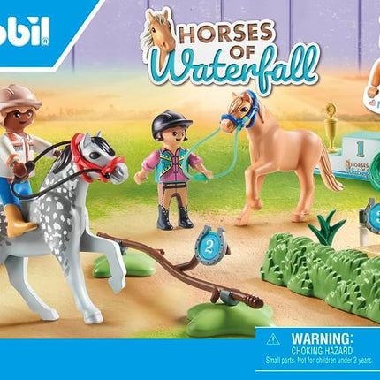 Playmobil 71495 Horses of Waterfall: Pony Tournament, exciting competitions for young champions, featuring extensive accessories, detailed play sets suitable for children ages 4+