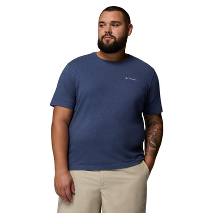 Columbia Men's Thistletown Hills Short Sleeve Hiking Shirt, Dark Mountain Heather, XXL