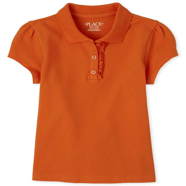 The Children's Place Girls' Short Sleeve Ruffle Pi