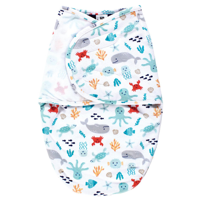 Hudson Baby Infant Boy Plush Faux Fur Swaddle Wrap